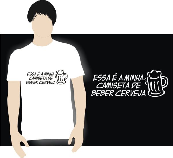 Camiseta de beber cerveja